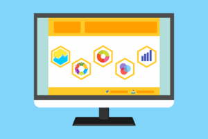 Free statistic survey website vector
